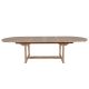 Table teck extensible ovale 220/260/300cm jardinJATI