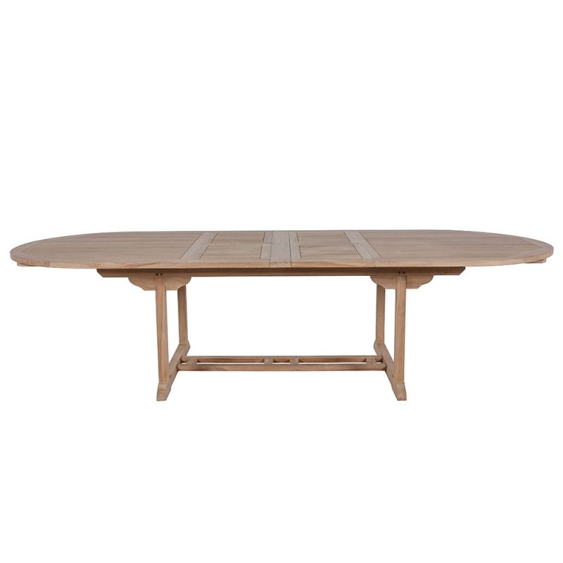 Table teck extensible ovale 220/260/300cm jardinJATI