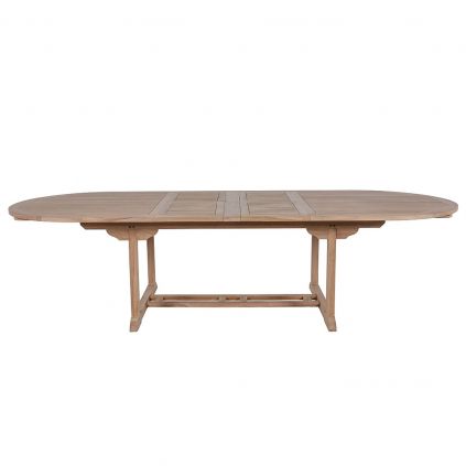Table teck extensible ovale 220/260/300cm jardinJATI
