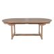 Table teck extérieur ovale 220/260/300cm extensible JATI