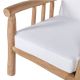 Fauteuil jardin bois flotté teck BRANCHE 75cm