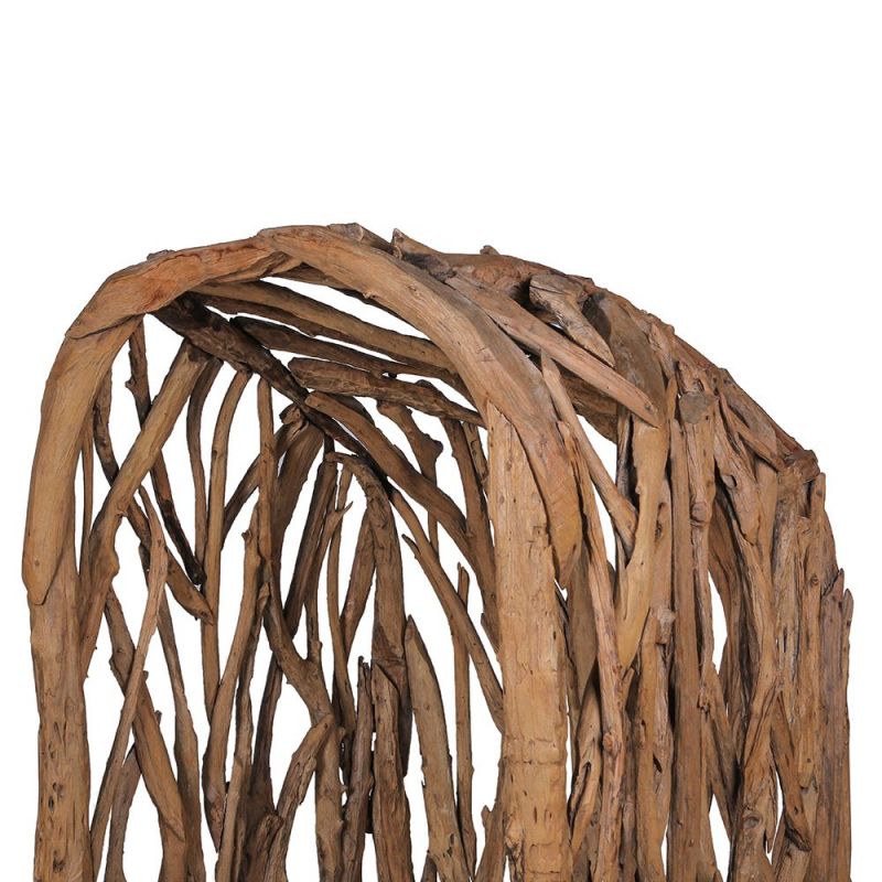 Lit de jardin original bois flotté teck BRANCHE 120cm