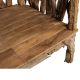 Banquette jardin bois flotté teck BRANCHE 120cm