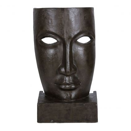 Statue masque marron TRIBAL h120cm
