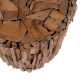 Tabouret teck mosaique RUSTIC Ø 35cm env