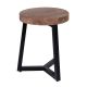 Tabouret bois métal IRON Ø35cm