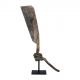 Ancien gouvernail bateau teck TRIBAL h150cm