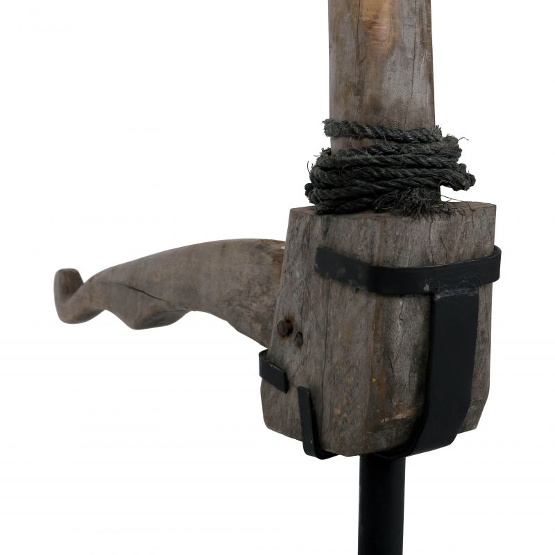 ancien safran bateau métal TRIBAL h150cm