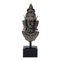 Statue tête Parvati métal BUDDHA h85cm noir