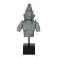 Statue buste Shiva métal BUDDHA h120cm vert