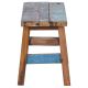 Tabouret ethnique bois de bateau TRUCKWOOD 50cm