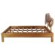 Lit double tete de lit bois originale SAMANEA