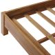 Lit double bois massif robuste SAMANEA