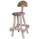 Chaise de bar en racine de teck RACINE  d40cm