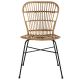 Chaise rotin naturel et métal RATTAN horn