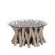 Table basse bois flotté BRANCHE Ø80cm