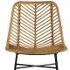 Chaise bar rotin avec métal coco