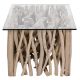 Table basse branche teck 120cm