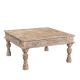 Table basse indienne bois INDIA 91cm