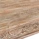 Table basse bois blanchi INDIA 91cm