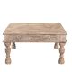 Table basse indienne carrée INDIA 91cm