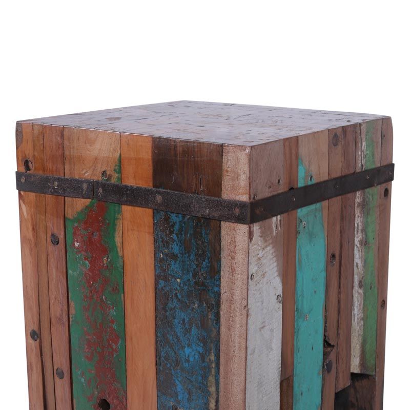 Bout de canapé bois bateau recyclé