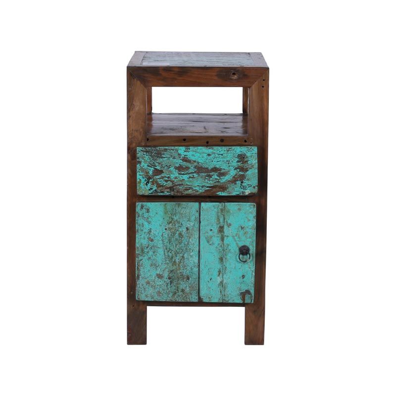 Chevet de lit bois recyclé BOATWOOD 35cm