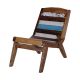 Fauteuil relax bois de bateau recyclé BOATWOOD 60cm