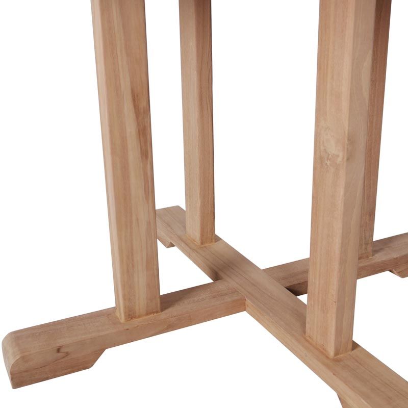 Table jardin ronde bois Ø120cm JATI ronde