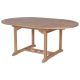 Table teck extensible ronde 120/180cm jardin JATI