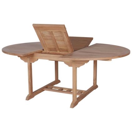 Table teck extérieur 150/200cm extensible JATI