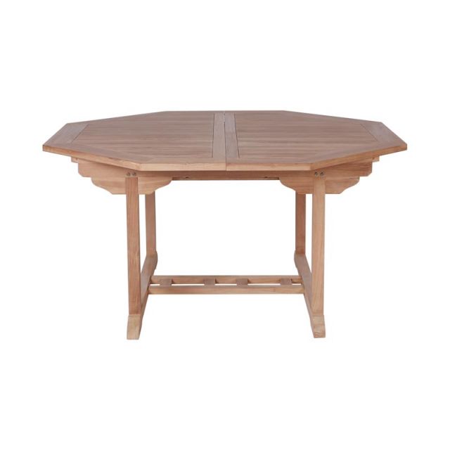 SALENTO - TABLE EN TECK OCTOGONALE - DIAMÈTRE 53 CM