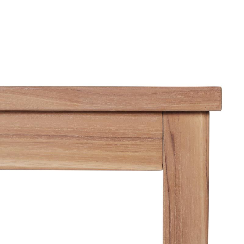 Table basse jardin teck 45cm JATI carrée