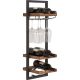 Etagère vin murale SHELFMATE 25cm teck et métal recyclés - D