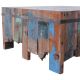 Table basse carrée bois recyclé BOATWOOD 80cm