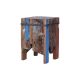 Bout de canapé bois bateau recyclé BOATWOOD 30cm