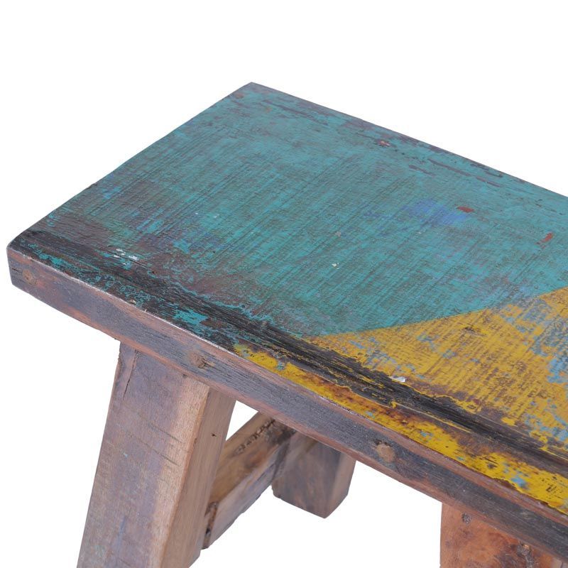 Tabouret bois de bateau recyclé BOATWOOD 50cm