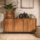 Buffet en teck recyclé SIXTIES 148cm 3 portes