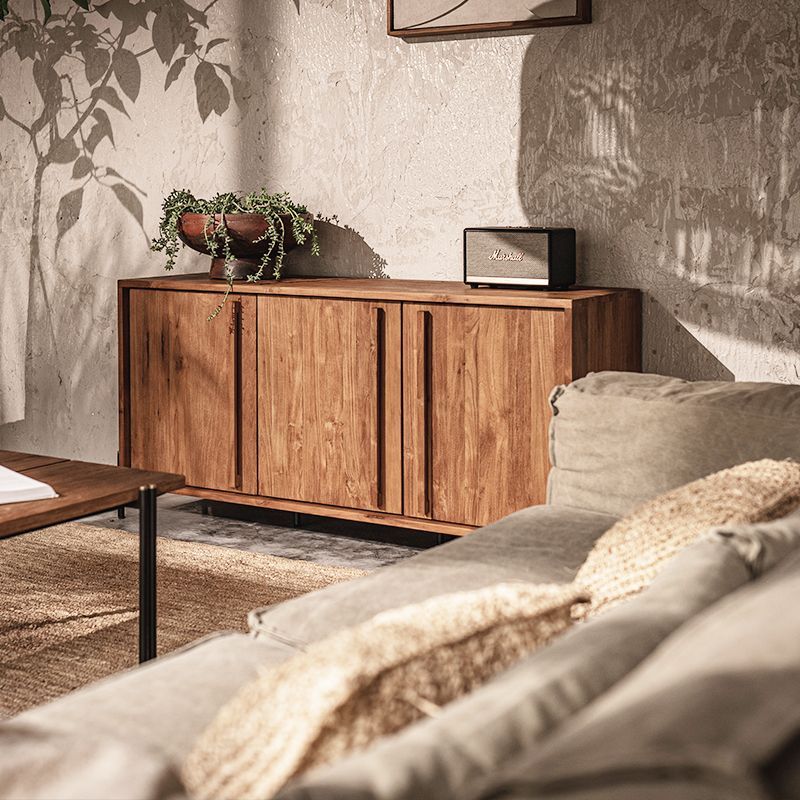 Buffet en teck vintage SIXTIES 148cm 3 portes