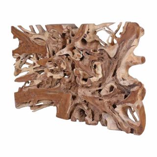 Déco murale tranche de racine de teck RACINE 200cm