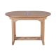 Table teck extérieur ovale 120/180cm extensible JATI