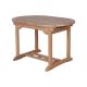 Table teck jardin ovale 120/180cm extensible JATI