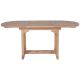 Table teck extensible ovale 120/180cm JATI