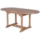 Table jardin teck extensible 120/180cm JATI