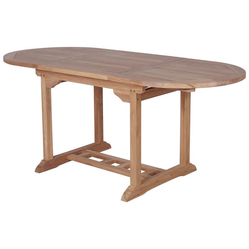Table jardin teck extensible 120/180cm JATI