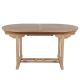 Table teck extérieur ovale 150/200cm extensible JATI