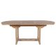 Table teck jardin ovale 150/200cm extensible JATI