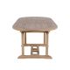 Table teck massif ovale 150/200cm extensible JATI