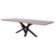 Table teck recyclé et métal POHON 250cm pieds mikado