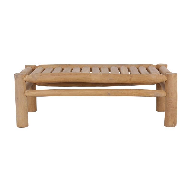 Table basse extérieur en branche de teck BRANCHE 120cm